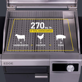 Char-Broil Edge AutoClean mode demonstrated for easier cleanup after cooking.