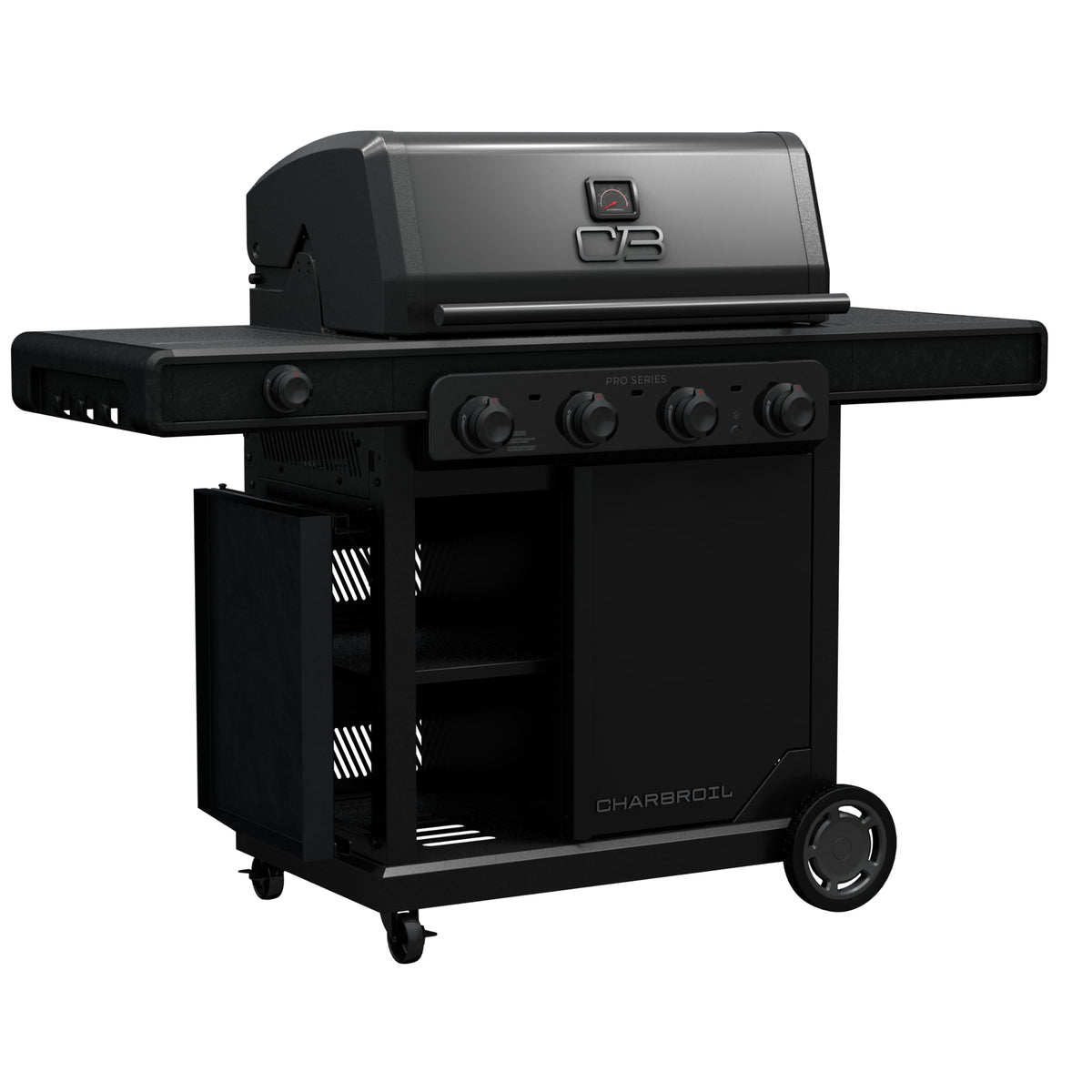 Charbroil Gas2Coal tray over burners adds char-grilled flavor.