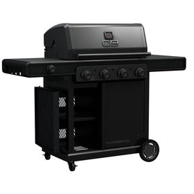 Charbroil Gas2Coal tray over burners adds char-grilled flavor.