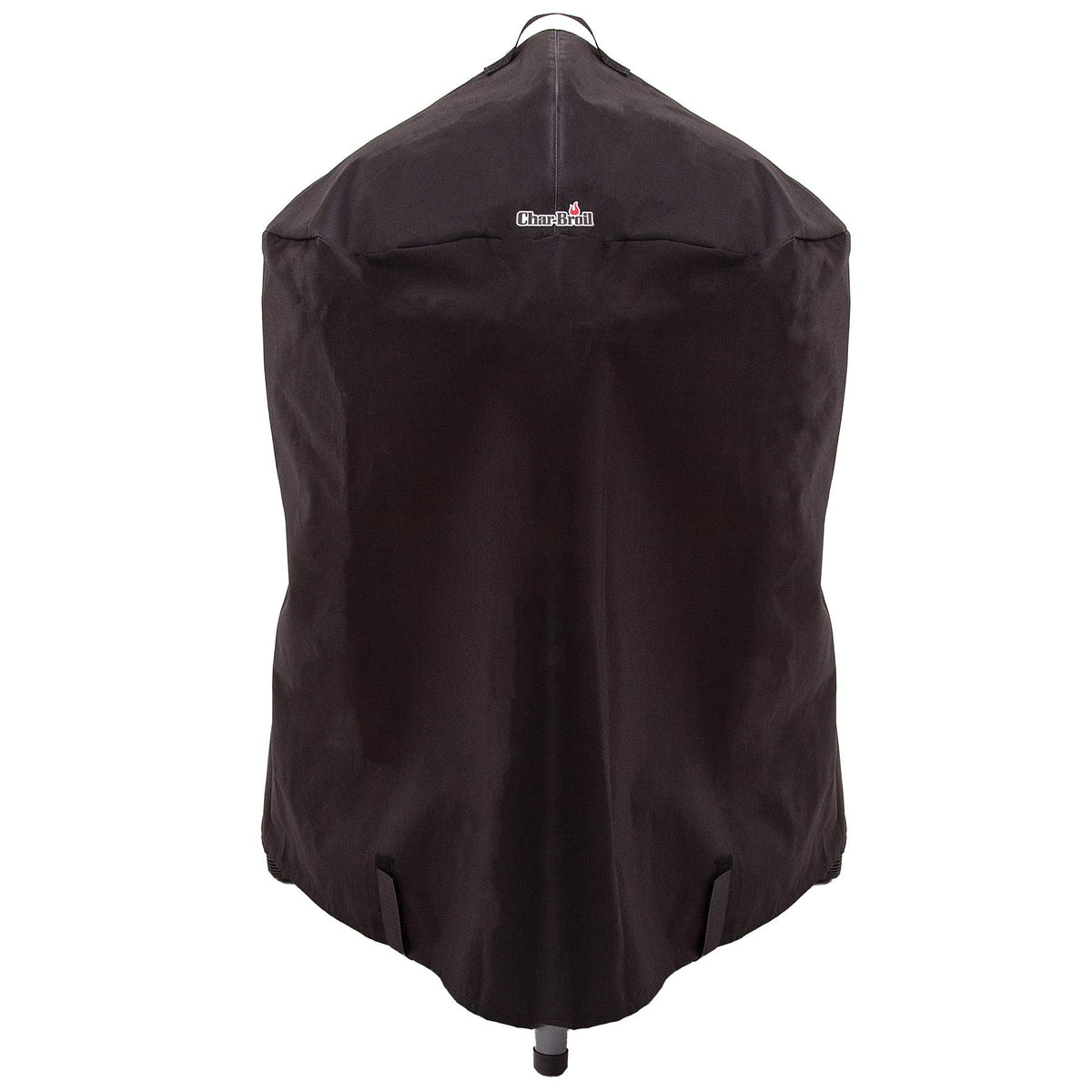 Char-Broil Kettleman cover side profile shields vents during windy weather