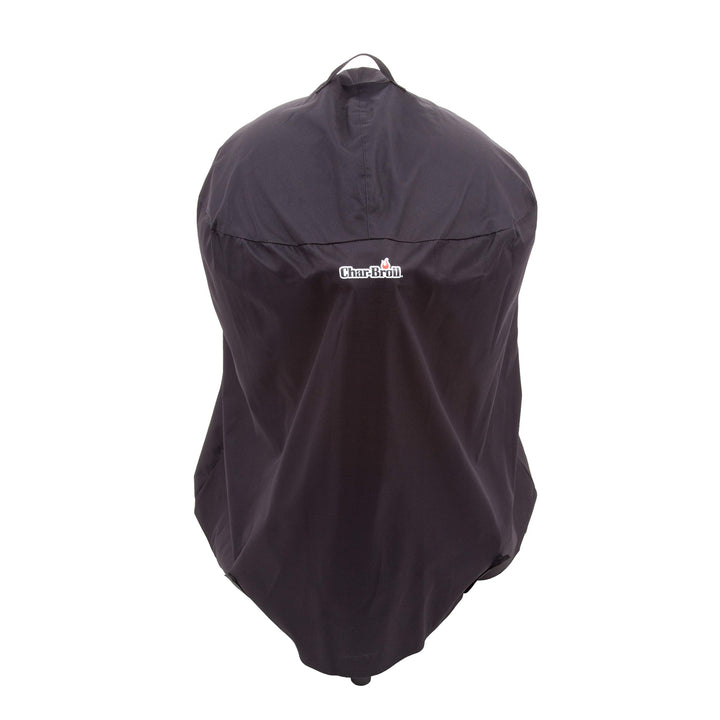 Char-Broil Kettleman Tru-Infrared cover front view protects grill from rain and sun