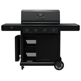Charbroil Pro Series grill with side burner for versatile outdoor cooking.
