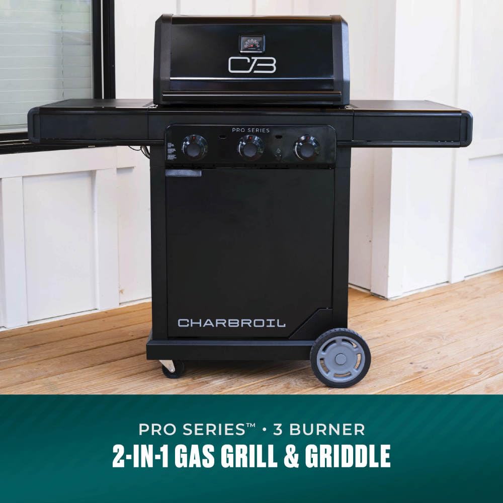 Charbroil Pro Series griddle top offering even heat for breakfast to burgers.