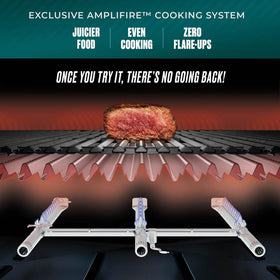 160 square inch warming rack keeps dishes warm during service.