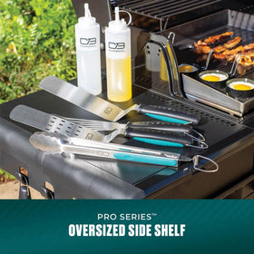 Charcoal tray accessory ready to add Gas2Coal flavor.
