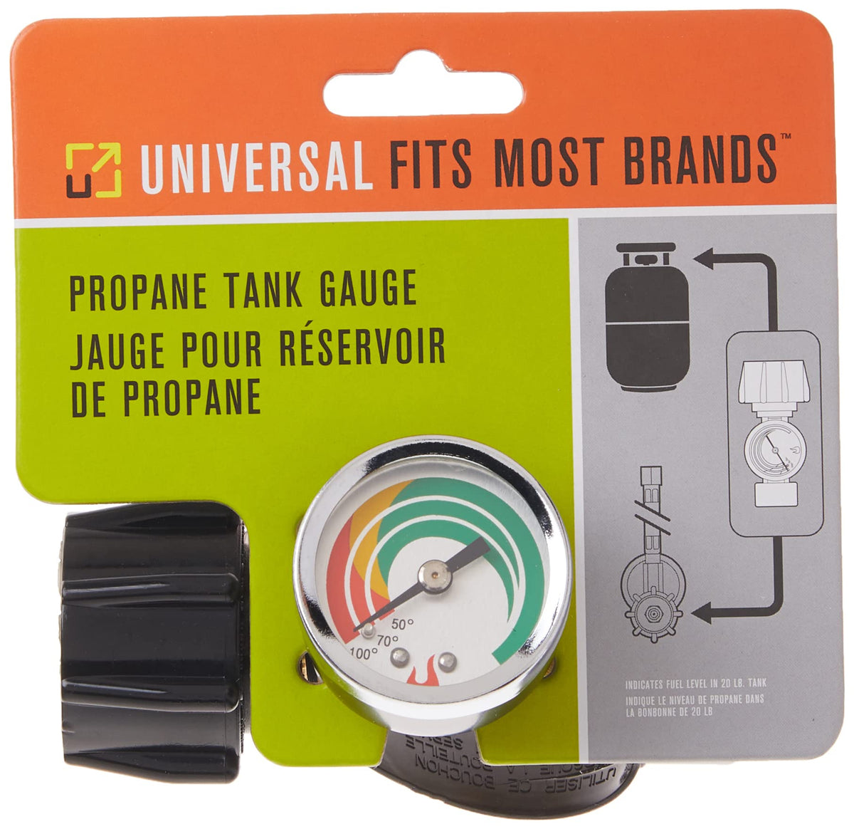 Char-Broil gauge connected to dual Type 1 OPD valve for compatibility