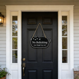 CHARFINE front-door decor that communicates boundaries with warmth