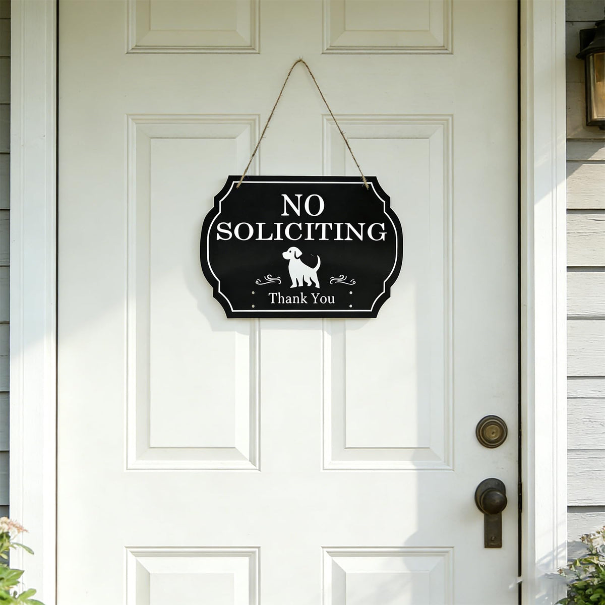 CHARFINE front porch sign adds friendly messaging to visitors