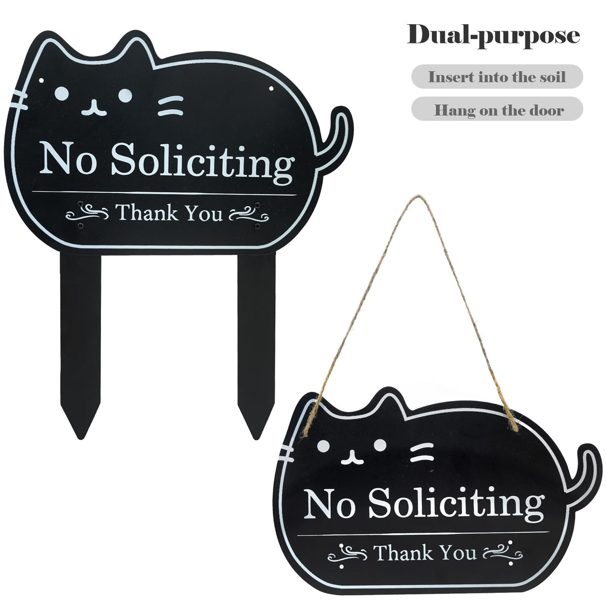 CHARFINE sign with rope hang option, easy to install on porch or window