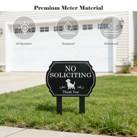 CHARFINE no soliciting sign hardware includes screws and nuts