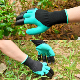 Chargenyang gloves claw design enhances digging efficiency in flower beds.