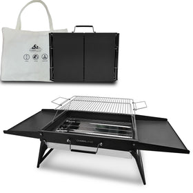Charmline big desktop charcoal grill for indoor and outdoor cooking.