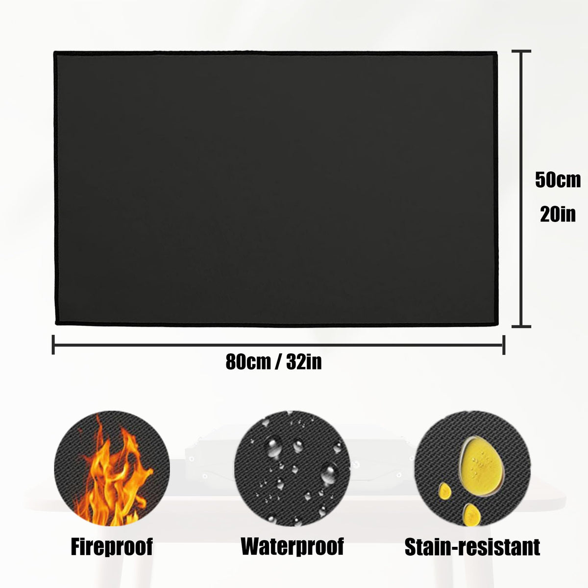 Charmline Fireproof Grill Mat keeps decks and patios protected during grilling.
