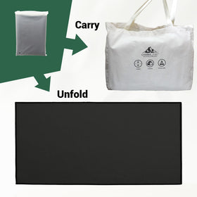 Charmline Fireproof Grill Mat is portable and easy to store after cooking.