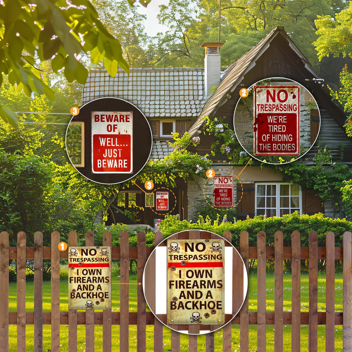 CHAROUP outdoor yard sign, weather-resistant finish for long-lasting Halloween display.