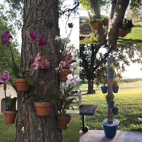 ChasBete heavy-duty hanger supports up to 50 lbs for robust plant displays