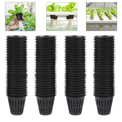 CHTASO 100pcs 2inch net pots for hydroponics promote strong root growth.