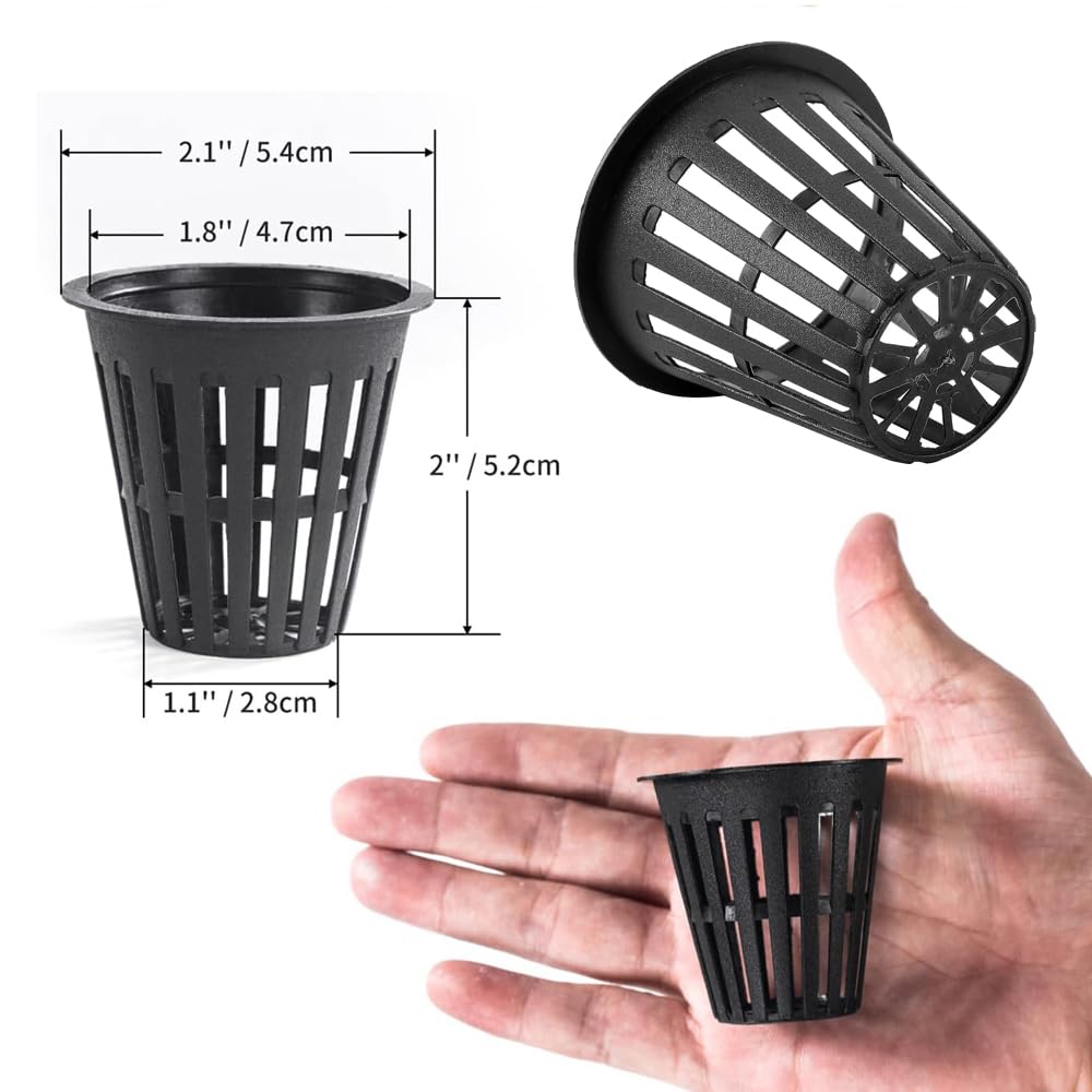 CHTASO DIY hydroponics starter kit in net pots for herbs and vegetables.