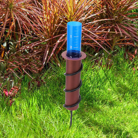 Chazcool rain gauge stake ensures quick setup with no tools required.