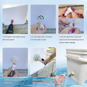 CHCTD automatic water dispenser action enabling hands-free irrigation