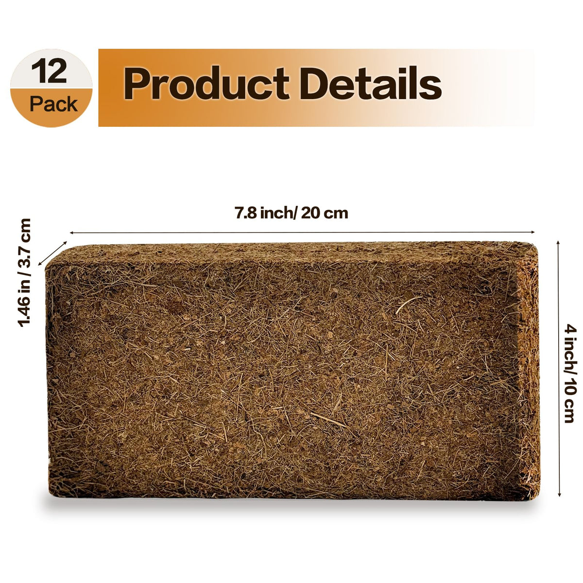 Cheardia coconut coir brick expanding when soaked to form airy substrate.