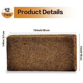 Cheardia coconut coir brick expanding when soaked to form airy substrate.