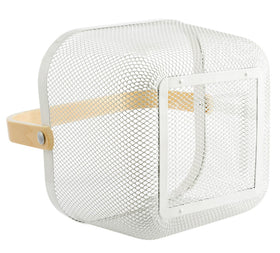 Cheardia foldable wooden-handle basket for easy transport