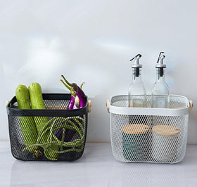 Cheardia rectangle-base basket keeps items stable on shelves