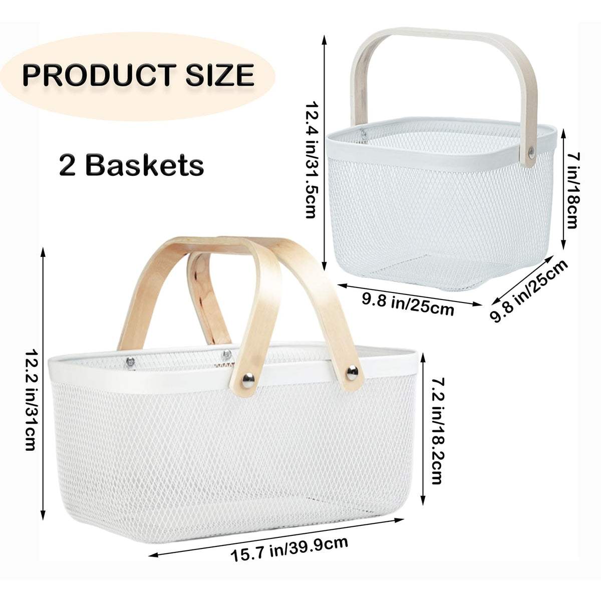 Cheardia small garden harvest basket ideal for picking and transport