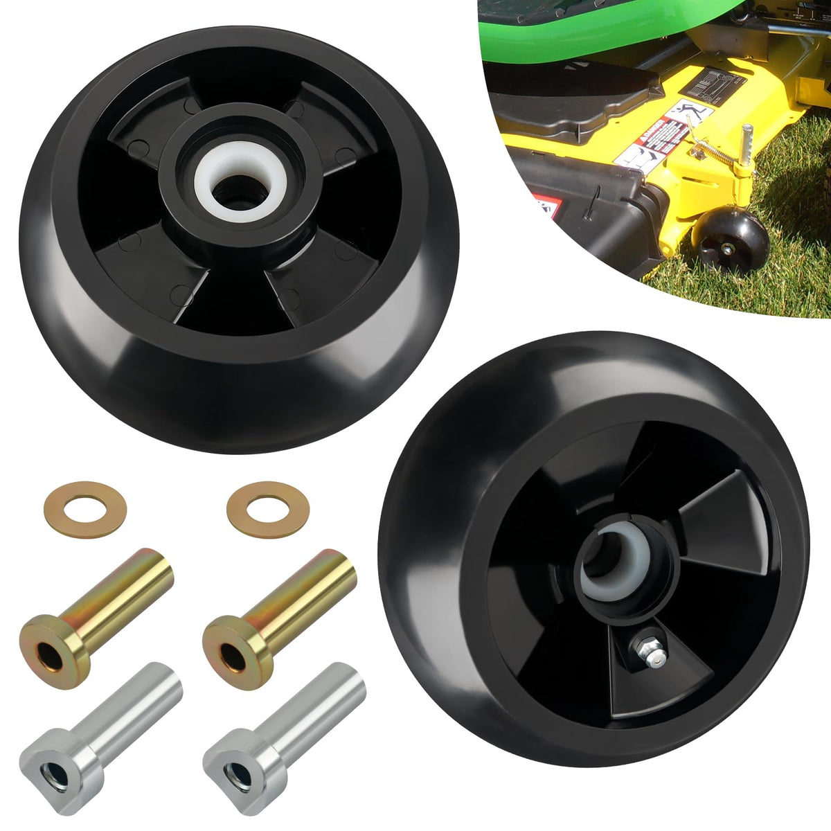 CheeMuii AM125172 deck gauge wheels kit four wheels for consistent deck height
