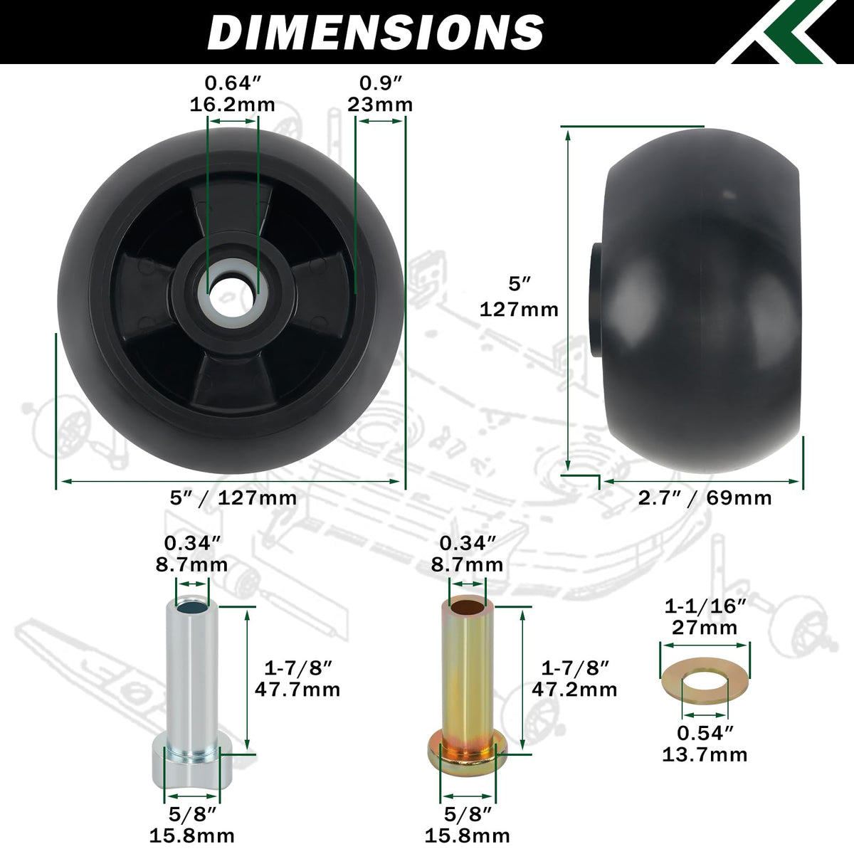 CheeMuii high strength EVA wheels resist wear and heat