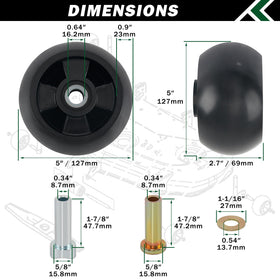 CheeMuii high strength EVA wheels resist wear and heat