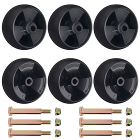 CheeMuii 5in deck gauge wheels kit for durable, smooth mowing on multiple deck sizes.