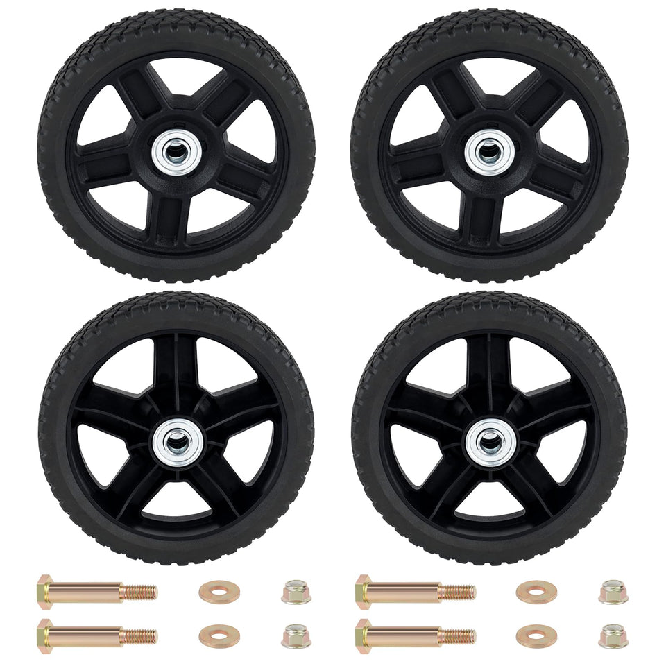 CheeMuii 7-inch lawn mower wheel assembly for smoother mowing.