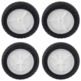 CheeMuii 7-inch lawn mower wheel close-up showing Oregon 72-107 compatibility