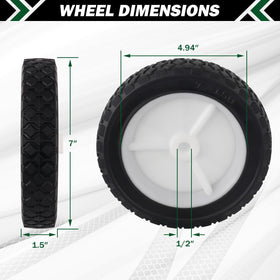 CheeMuii anti-slip tread improves traction on uneven lawns and surfaces.