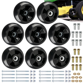 CheeMuii 8-pack deck wheels for AM125172 fitment improves mowing balance.
