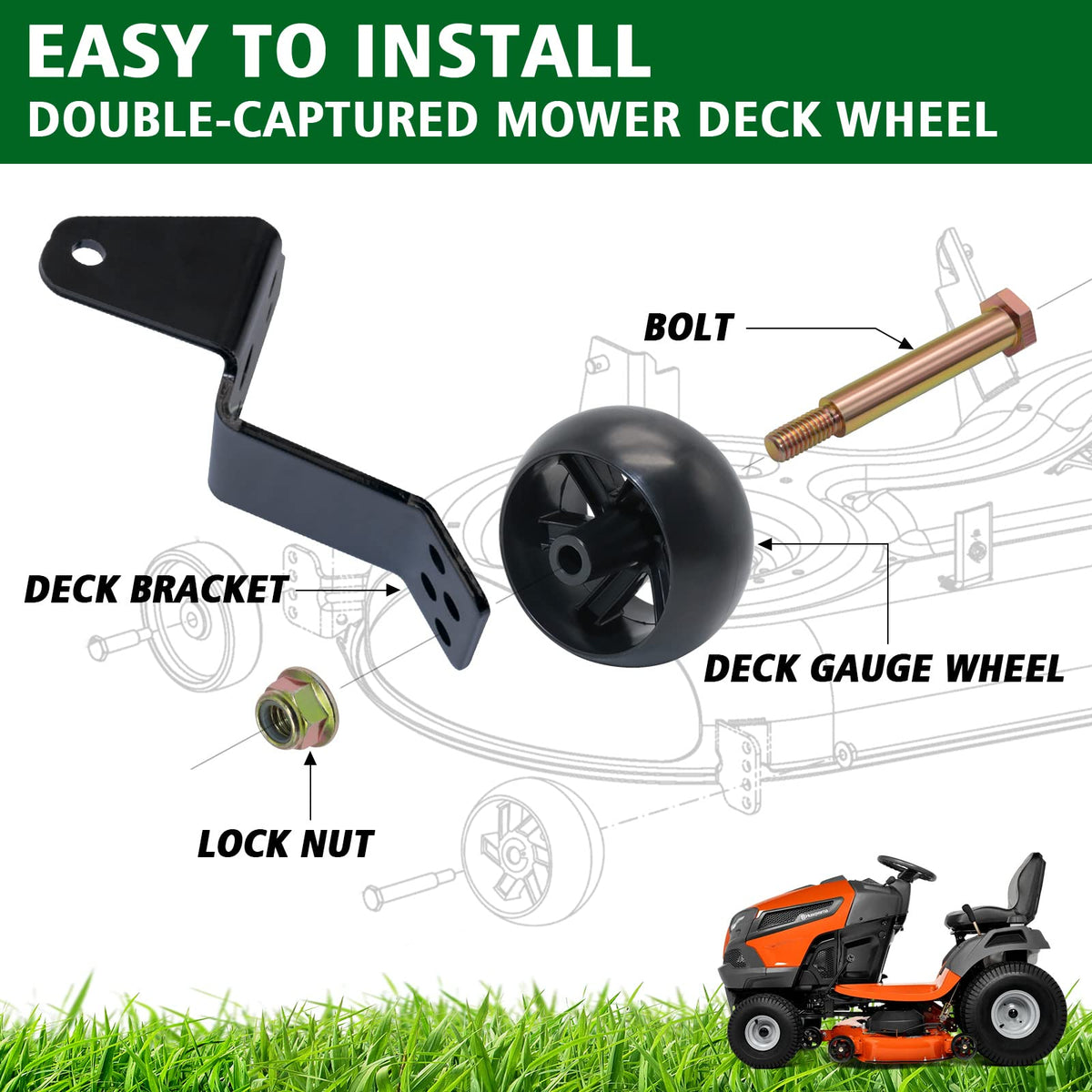 CheeMuii deck brackets installation guide shows quick fit.