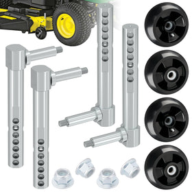 CheeMuii deck wheel kit—four durable mower deck wheels for stable cutting.