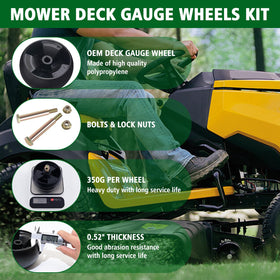 CheeMuii mower deck wheels with bolts improve quick replacement and secure fit.