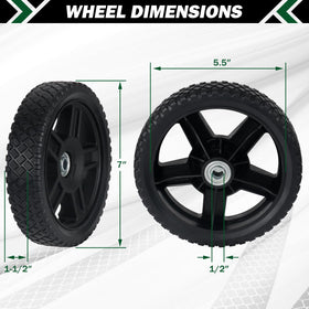 CheeMuii easy-install wheels allow fast replacement.