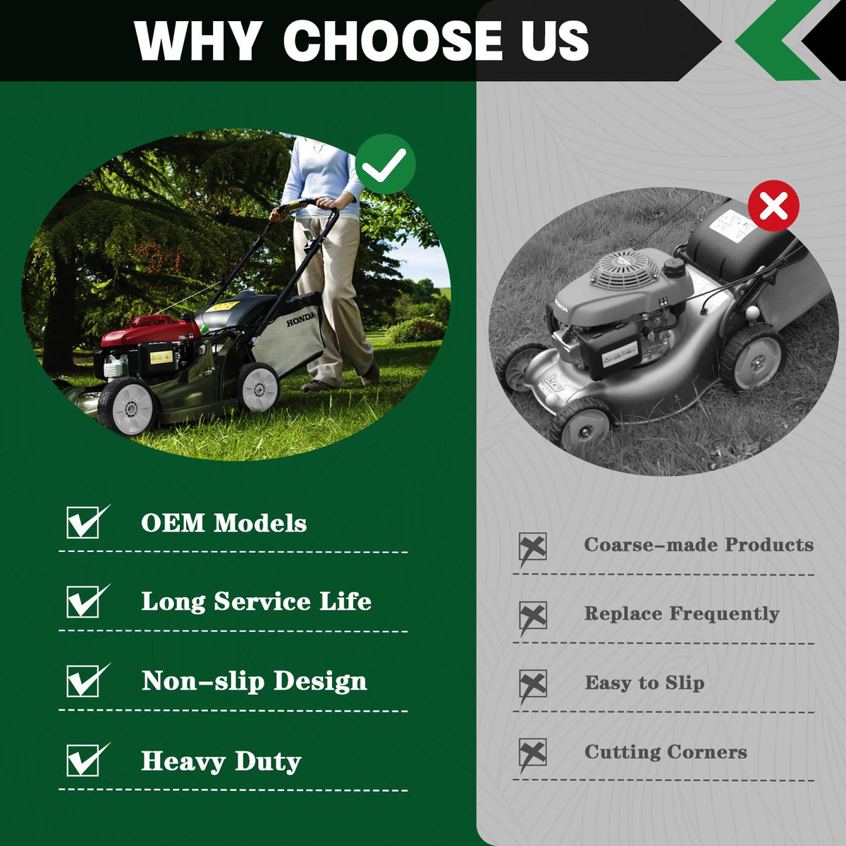 CheeMuii front wheels compatible with HRN216 variants VKA VKAA VLA VLAA VYA YAA