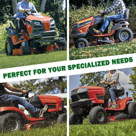 CheeMuii compatibility with Husqvarna and Craftsman decks for broad mower fit.