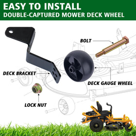 CheeMuii polypropylene deck wheels resist wear for long life on uneven terrain