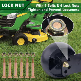 CheeMuii replaceable OEM deck wheels simplify maintenance across compatible brands.