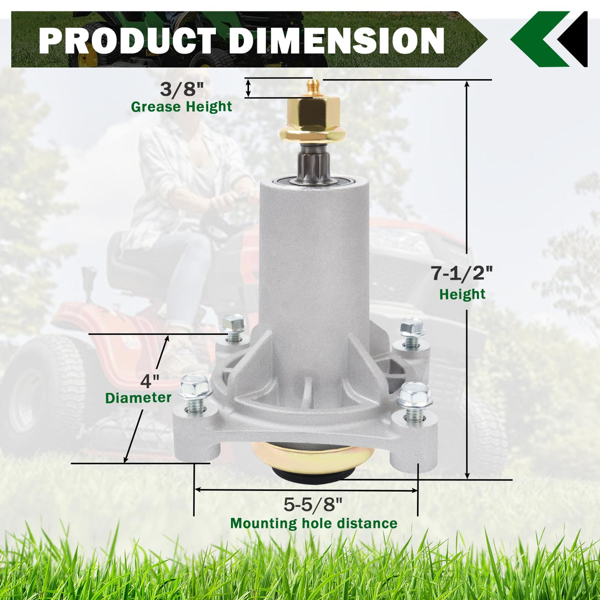 CheeMuii screws and nuts bundle demonstrating secure spindle installation and lasting performance.