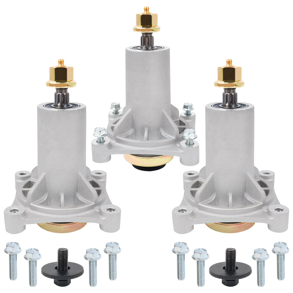 CheeMuii spindle assembly 3pack shown for durable mower maintenance and easy replacements.