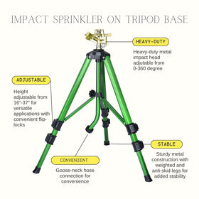 Cheerwater 360-degree coverage sprinkler delivers uniform watering.