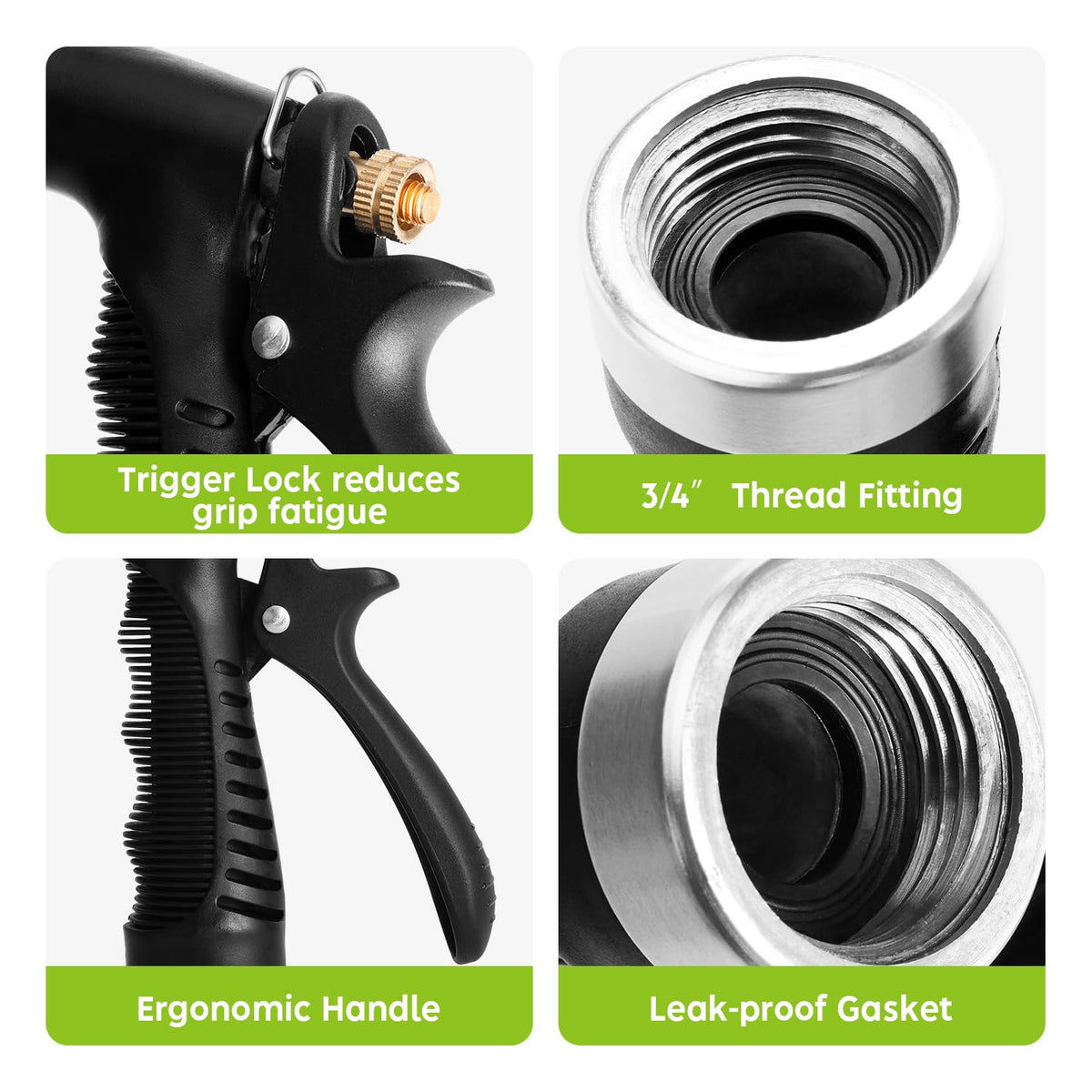 Cheerwater zinc alloy body offers durable, rust-resistant performance