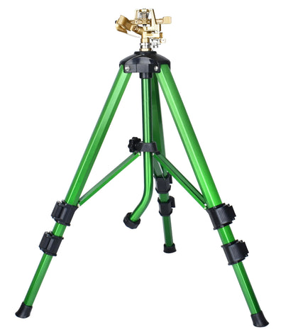 Cheerwater tripod sprinkler stand assembly for easy lawn setup.